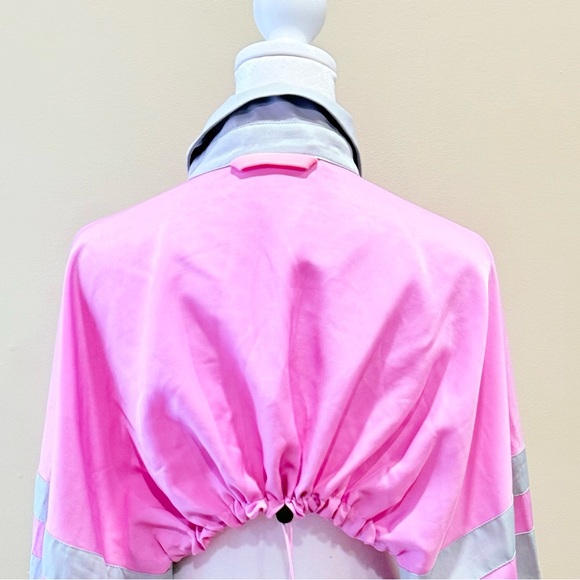 Free People Movement Swift Pink Gray Windbreaker Jacket Bolero Shrub Sz Fits All - Picture 8 of 10